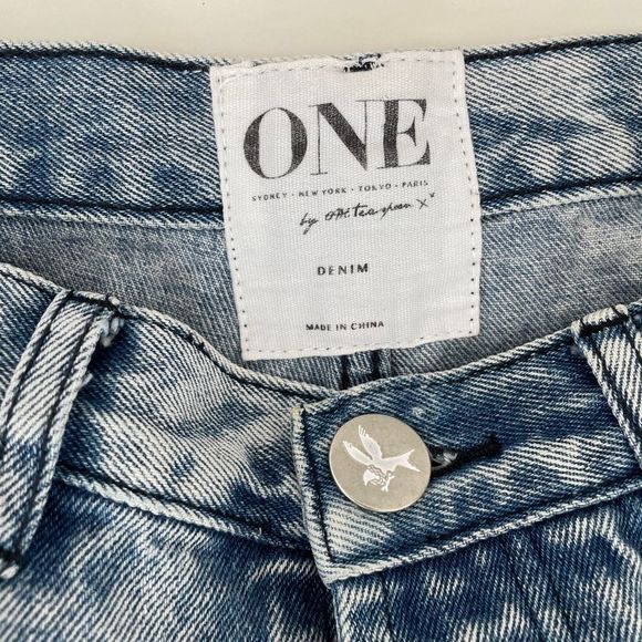 One teaspoon Outlaws Distressed Denim Shorts 26 - Picture 6 of 10